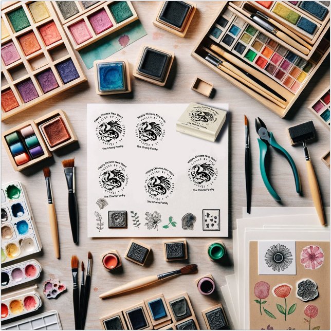 Cool 'Fueled by fire, strong as a dragon, push on' Rubber Stamp (Creator Uploaded)