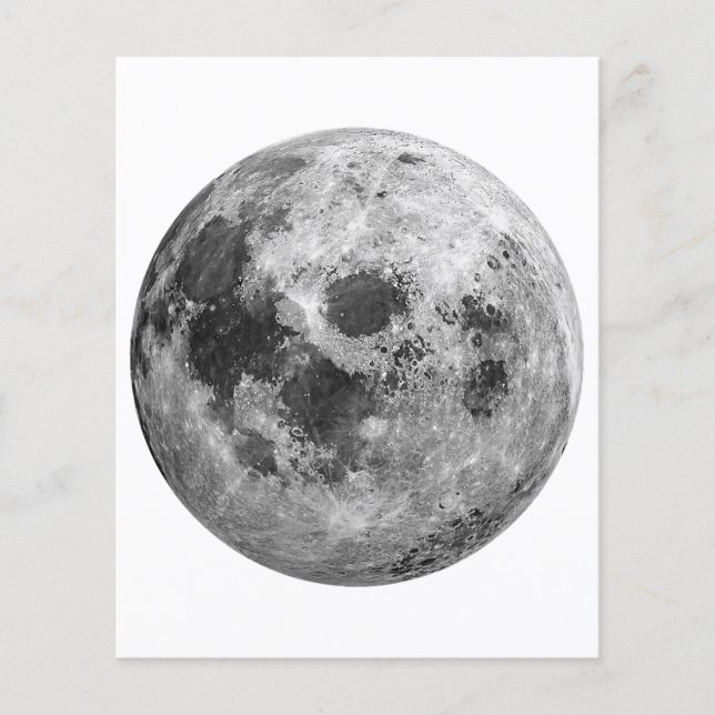 Cool Full Moon Graphic Space Astronomy Science (Front)