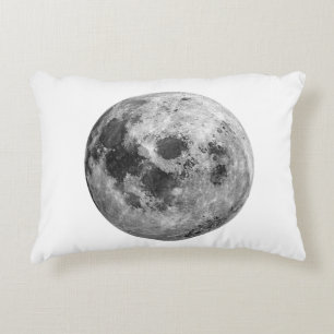 Cool Full Moon Graphic Space Astronomy Science Accent Pillow