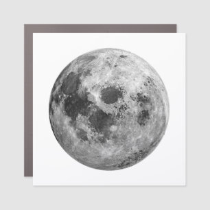 Cool Full Moon Graphic Space Astronomy Science Car Magnet