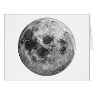 Cool Full Moon Graphic Space Astronomy Science Cards