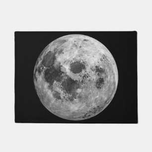 Cool Full Moon Graphic Space Astronomy Science Doormat