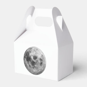 Cool Full Moon Graphic Space Astronomy Science Favor Boxes