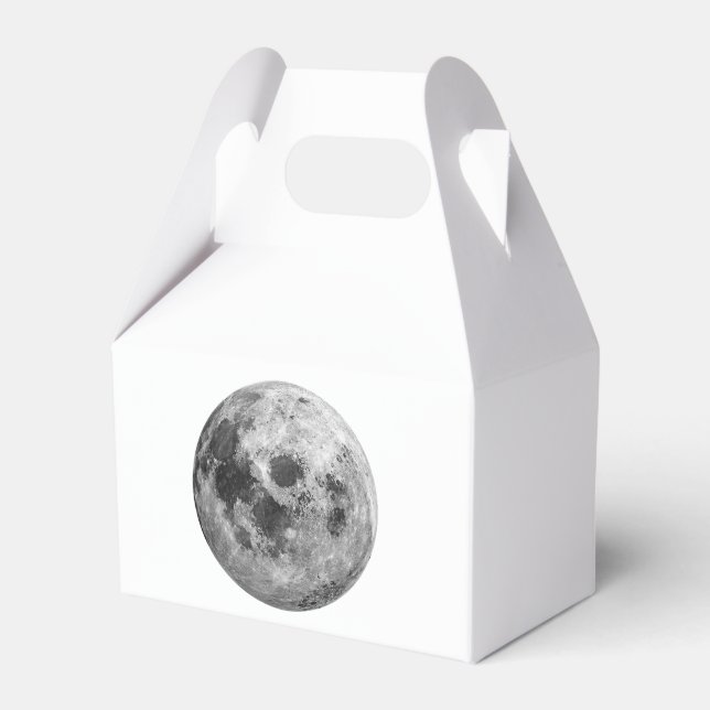 Cool Full Moon Graphic Space Astronomy Science Favor Boxes (Front Side)