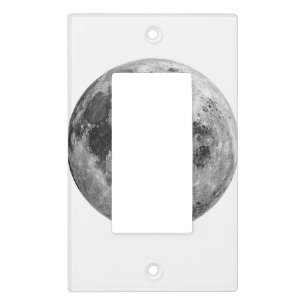 Cool Full Moon Graphic Space Astronomy Science Light Switch Cover
