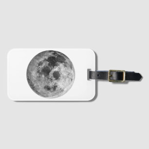 Cool Full Moon Graphic Space Astronomy Science Luggage Tag