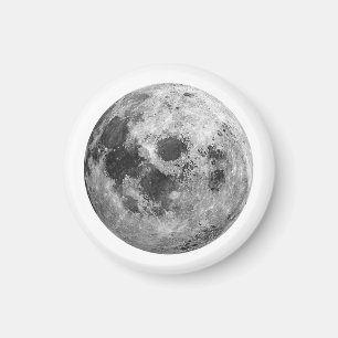 Cool Full Moon Graphic Space Astronomy Science Magnet