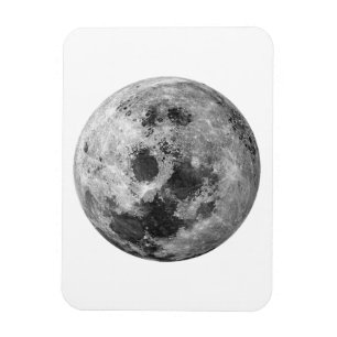 Cool Full Moon Graphic Space Astronomy Science Magnet