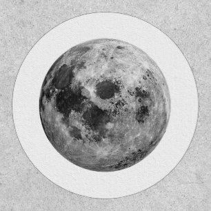 Cool Full Moon Graphic Space Astronomy Science Patch