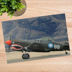 Cool Fun Airplane Photo Pilot Family Aviation  Jigsaw Puzzle