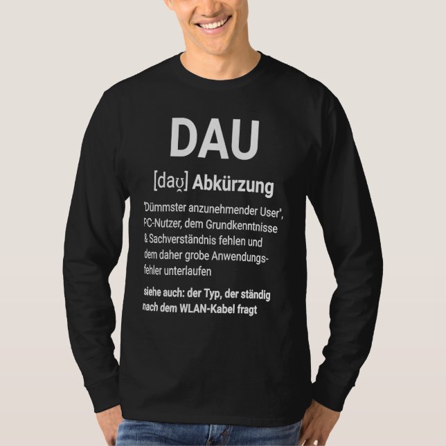 Cool fun DAU damper accepting user definition T-Shirt (Front)