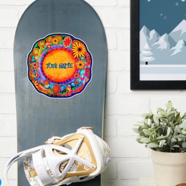 Cool Fun Floral Custom Trendy Name Inspirivity Sticker (Creator Uploaded)