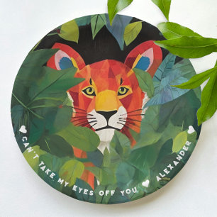 Cool Fun Orange Safari Tiger Colorful Jungle Paint Paper Plates