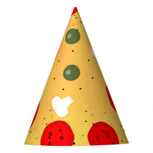 Cool fun pizza party kids birthday hat