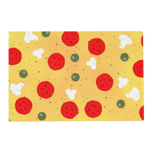 Cool fun pizza party kids birthday placemat