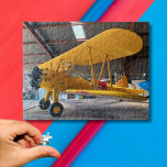 Cool Fun Stearman Airplane Photo, Family,Aviation  Jigsaw Puzzle<br><div class="desc">Cool Fun Stearman Airplane Photo, Family, Aviation puzzle. Customize this puzzle with your very own photo or use ours! Great for family night! Mockup photo was taken by me at my local airport, Van Sant airport 9N1, a great place to watch and ride airplanes. Enjoy! Copyright Soar In Style Design...</div>