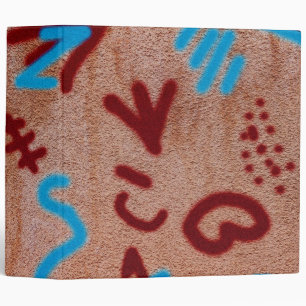 Cool Fun Unique Wall Writings 3 Ring Binder