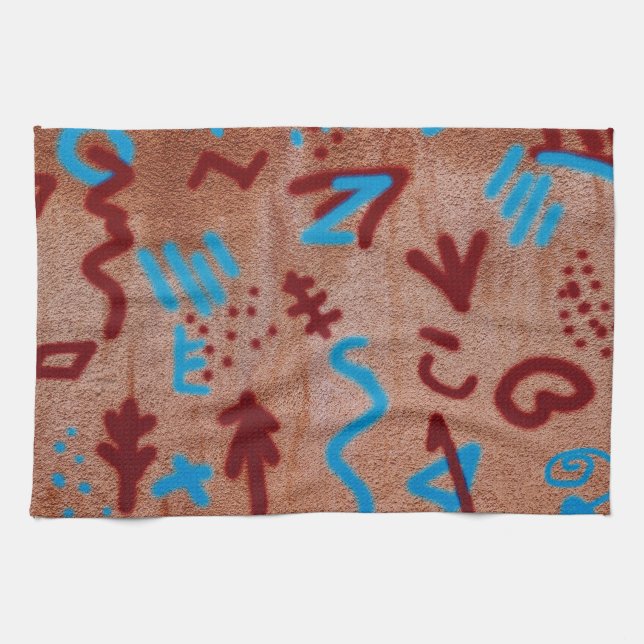 Cool Fun Unique Wall Writings Towel (Horizontal)