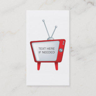 cool funky design for a retro vintage style tv business card