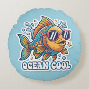 Cool Funky Fish with Sunglasses Pillow