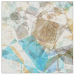 Cool Funky Modern Retro Polygon Mosaic Pattern Fabric