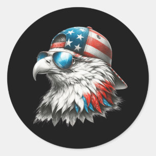 Cool Funny American Bald Eagle Inauguration Day Me Classic Round Sticker