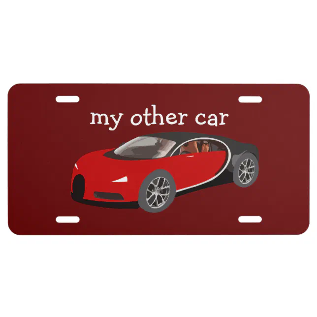 Cool Funny Car Tag Design License Plate Zazzle