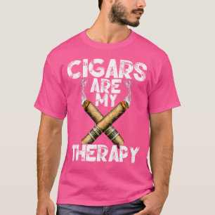 Cool Funny Cigar s Cigars Are My Therapy T-Shirt