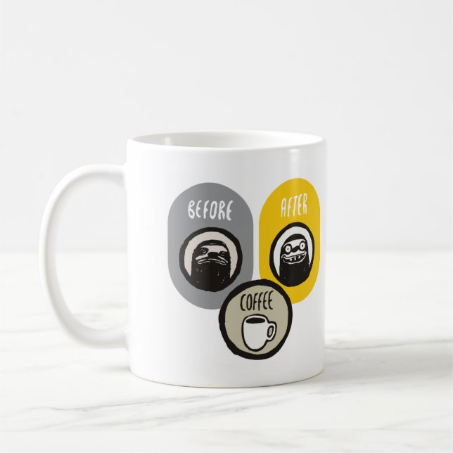 Cool Funny Coffee Lover Saying Coffee Mug (Left)