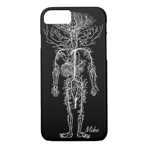 Cool Funny Geek Mans Circulatory System Custom iPhone 87 Case