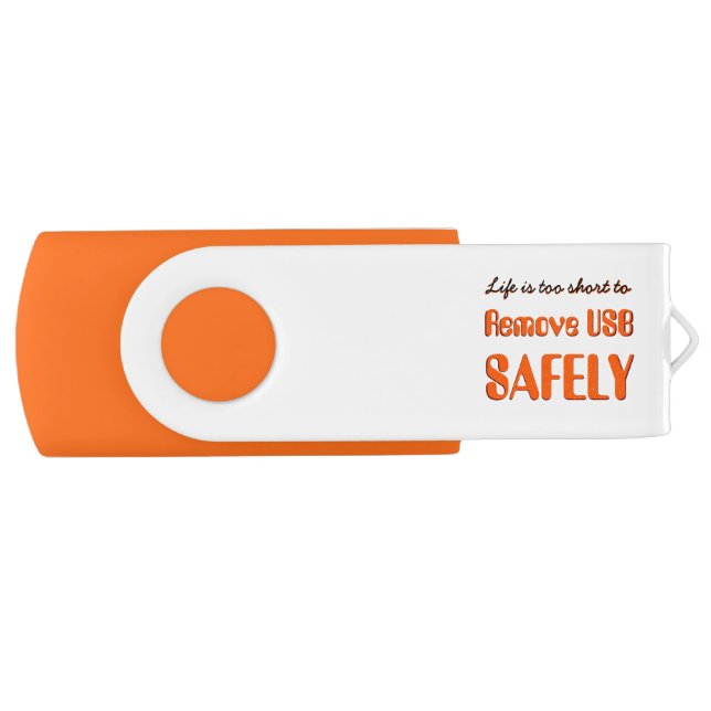 Cool Funny Humor Swivel USB Drive 8GB-64GB 2.0 3.0 (Front)