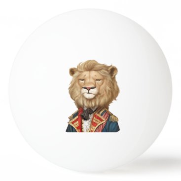 cool funny leo face lion animal apparel print desi ping pong ball