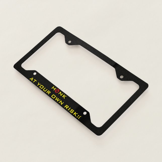 "I MAY BE SLOW BUT I'M AHEAD" Funny License Plate Frame – Black, USA Made, 1776