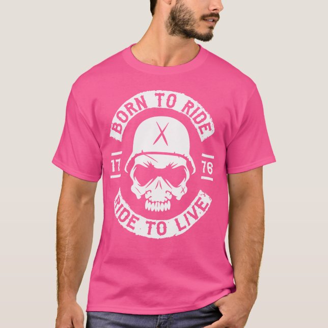 Cool Funny Motorcycle Motorbike Biker T-Shirt (Front)