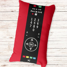 Cool Funny Novelty TV Remote Control Lumbar Pillow