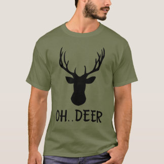 Cool Funny Oh Deer Deer Silhouette T-Shirt