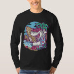 Cool Funny Shark Style Wears Sunglasses &amp; Ready To T-Shirt