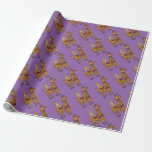 Cool Funny Sloth Riding Llama Wrapping Paper Cool Funny Sloth Riding Llama Wrapping Paper