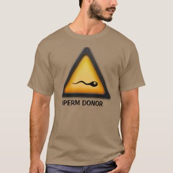Cool Funny Sperm Donor Icon Shirt by johan555 at Zazzle
