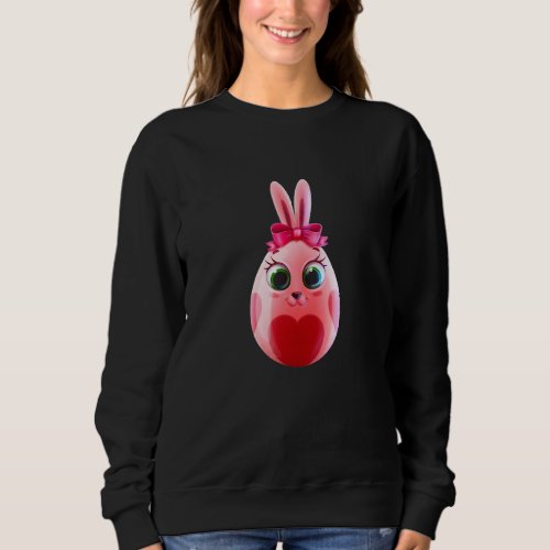 Cool Funny Spring Easter Bunny  Animals Eggs Grap Sweatshirt