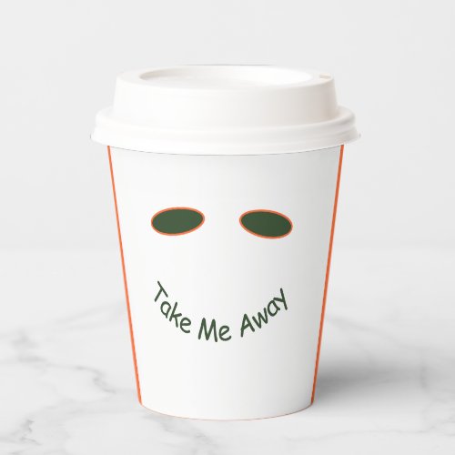 Cool Funny Take take_away drink Coffee Shop  Paper Cups