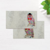 Cool funny trendy colourful watercolours owl (Desk)