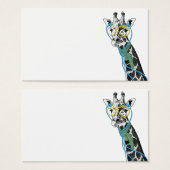 Cool funny trendy giraffe with glasses, earphones (Front & Back)