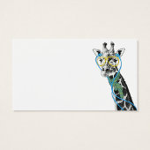 Cool funny trendy giraffe with glasses, earphones (Back)