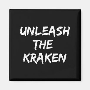 Cool Funny Unleahe Kraken Shirt Novelty Gift Men W Magnet