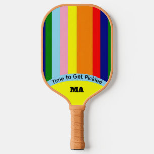 Cool Funny Vivid Retro Color Carbon Fiber Pickleball Paddle