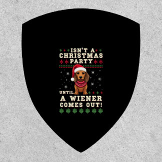Cool Funny Wiener Dog Christmas Dachshund Holiday  Patch
