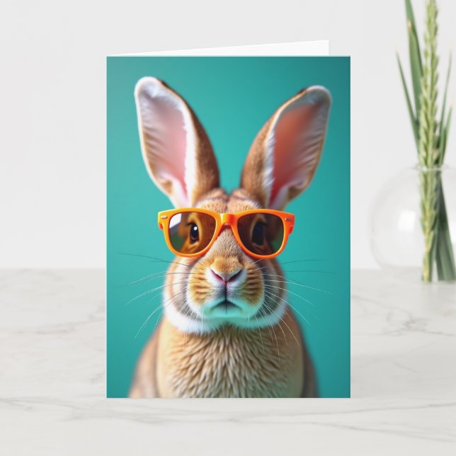 Cool Furry Friend Portrait Card (Front)