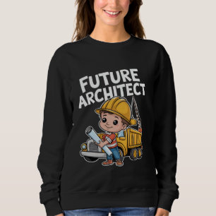 Cool Future Architect Art Boy Girl Kids Architectu Sweatshirt