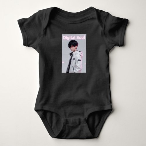 Cool Future Hero Anime Boy Baby Bodysuit